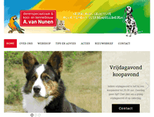Tablet Screenshot of dierenspeciaalzaakvannunen.nl